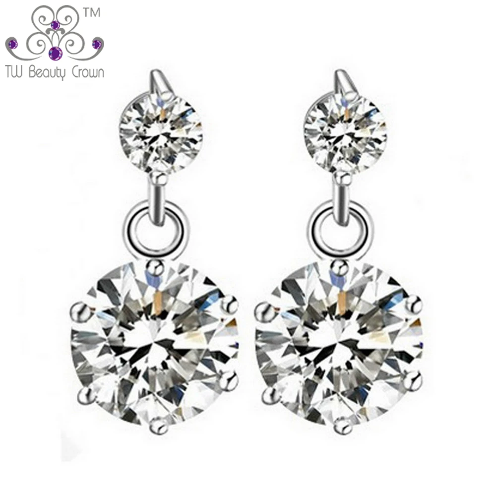 2017 New 925 Pure Silver AAA+ White Austrian Crystal CZ 8 Hearts & 8 Arrows Dangle Earrings For Women Wedding&Engagement Jewelry
2017 New 925 Pure Silver AAA+ White Austrian Crystal CZ 8 Hearts & 8 Arrows Dangle Earrings For Women Wedding&Engagement Jewelry