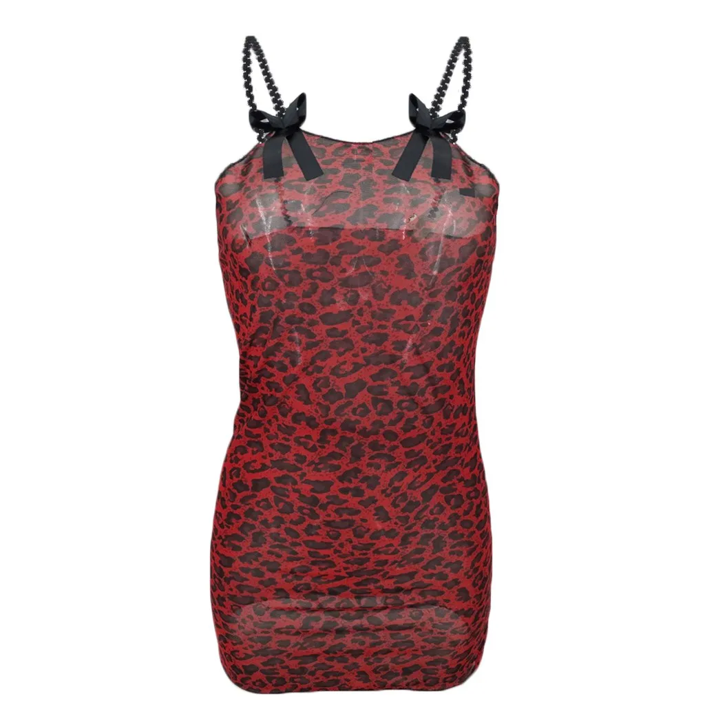 2019 Women Leopard Print Trim Lingerie Babydoll Dress + G-String Bow Design Lace Fashion Underwear Women 19FEB18
2019 Women Leopard Print Trim Lingerie Babydoll Dress + G-String Bow Design Lace Fashion Underwear Women 19FEB18