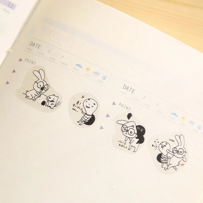 6PCS Cute New Third Season Black White Rabbit Cartoon Animals Illustration DIY Diary Children Stationery Decorative Stickers
6PCS Cute New Third Season Black White Rabbit Cartoon Animals Illustration DIY Diary Children Stationery Decorative Stickers