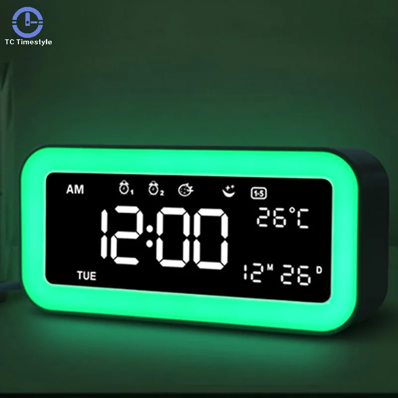 Alarm Clock Watch Led Despertador Electronic Snooze Light Digital Dual Usb Charging Temperature Bedroom Night Lamp Wake Up
Alarm Clock Watch Led Despertador Electronic Snooze Light Digital Dual Usb Charging Temperature Bedroom Night Lamp Wake Up