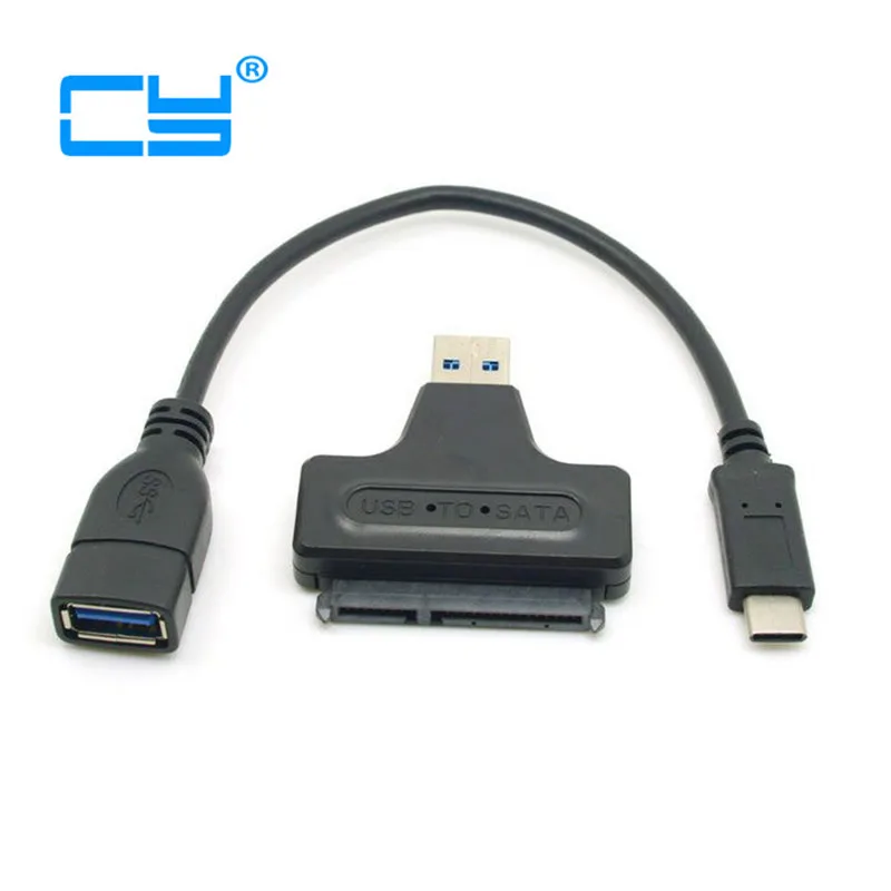 1set USB 3.1 Type C USB-C to USB-A Female & USB 3.0 to SATA 22pin 7+15 OTG Data Adapter Cable for Macbook & Chromebook
1set USB 3.1 Type C USB-C to USB-A Female & USB 3.0 to SATA 22pin 7+15 OTG Data Adapter Cable for Macbook & Chromebook