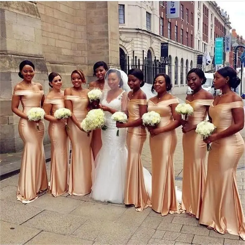 Off The Shoulder Mermaid Bridesmaid Dresses New Floor Length Sleeveless Simple Formal Wedding Gowns Party Dress Custom Made
Off The Shoulder Mermaid Bridesmaid Dresses New Floor Length Sleeveless Simple Formal Wedding Gowns Party Dress Custom Made