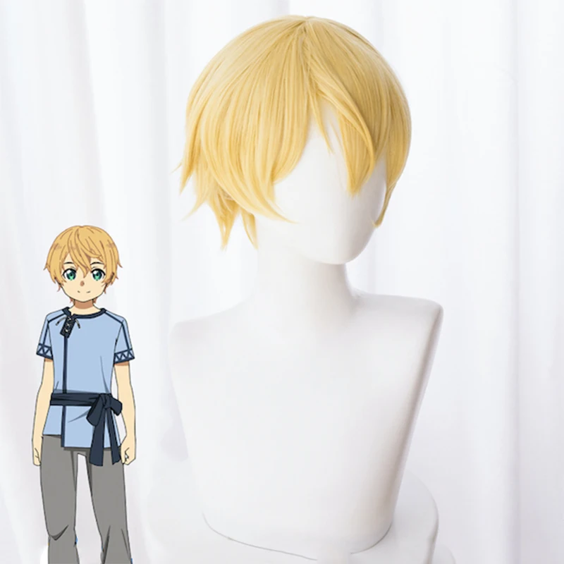 Japanese Anime Sword Art Online Eugeo Synthesis Thirty-two Cosplay Wig short yellow Wig Synthetic wig Yellow short Wig
Japanese Anime Sword Art Online Eugeo Synthesis Thirty-two Cosplay Wig short yellow Wig Synthetic wig Yellow short Wig