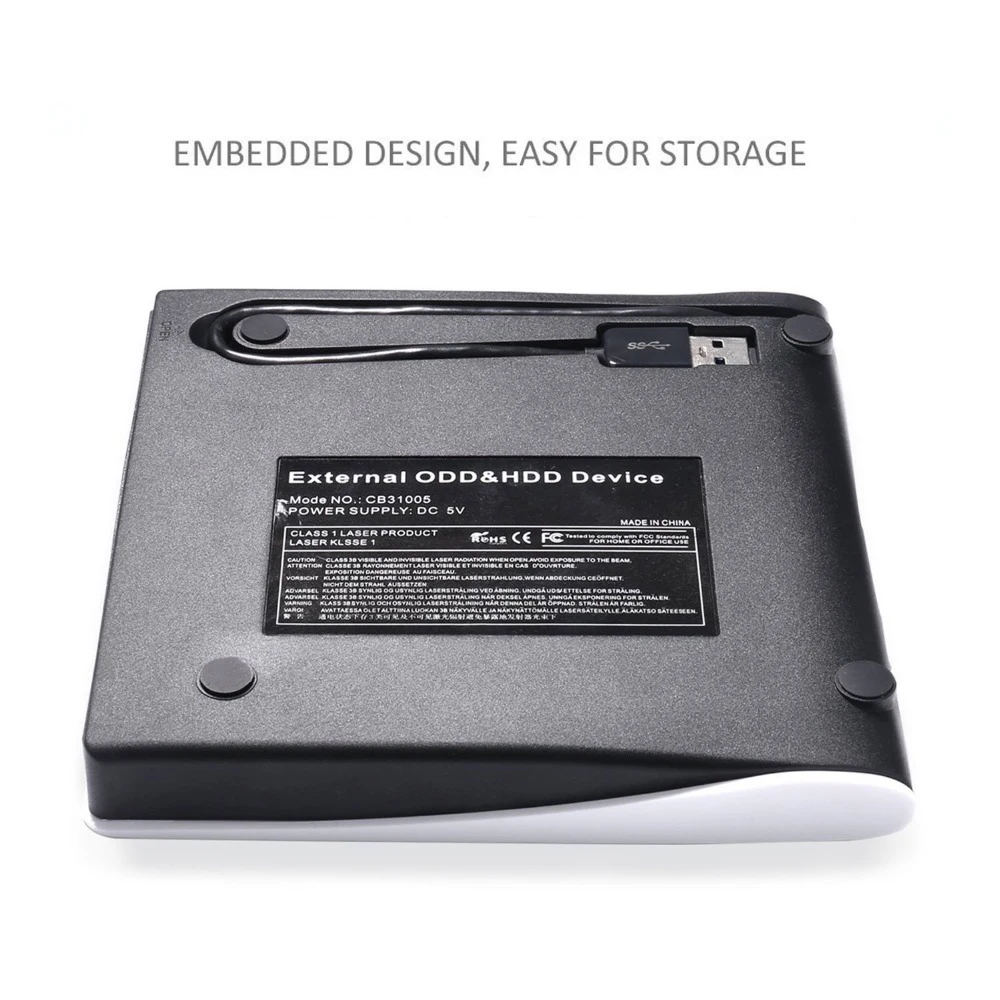 USB 3.0 DVD ROM Optical Drive CD/DVD-ROM CD-RW Player Burner Slim Portable Reader Recorder Portatil for Laptop
USB 3.0 DVD ROM Optical Drive CD/DVD-ROM CD-RW Player Burner Slim Portable Reader Recorder Portatil for Laptop