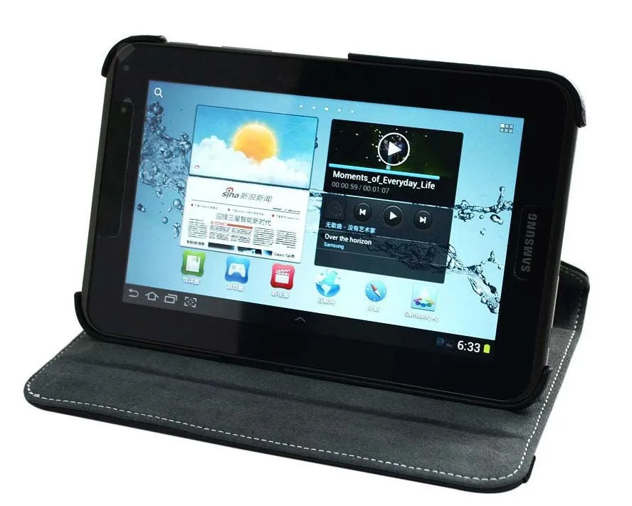 3 в 1 горячий и красочный 360 Выкл PU кожаный чехол Samsung Galaxy Tab 2 7 &quotGT P3100 P3110 P3113