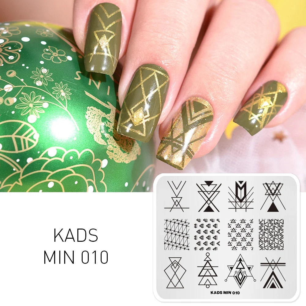 KADS MIN Geometric Nail Stamping Plate Nail Decoration Nail Art Stamping Image Plate Design Nail Stamp Template
KADS MIN Geometric Nail Stamping Plate Nail Decoration Nail Art Stamping Image Plate Design Nail Stamp Template