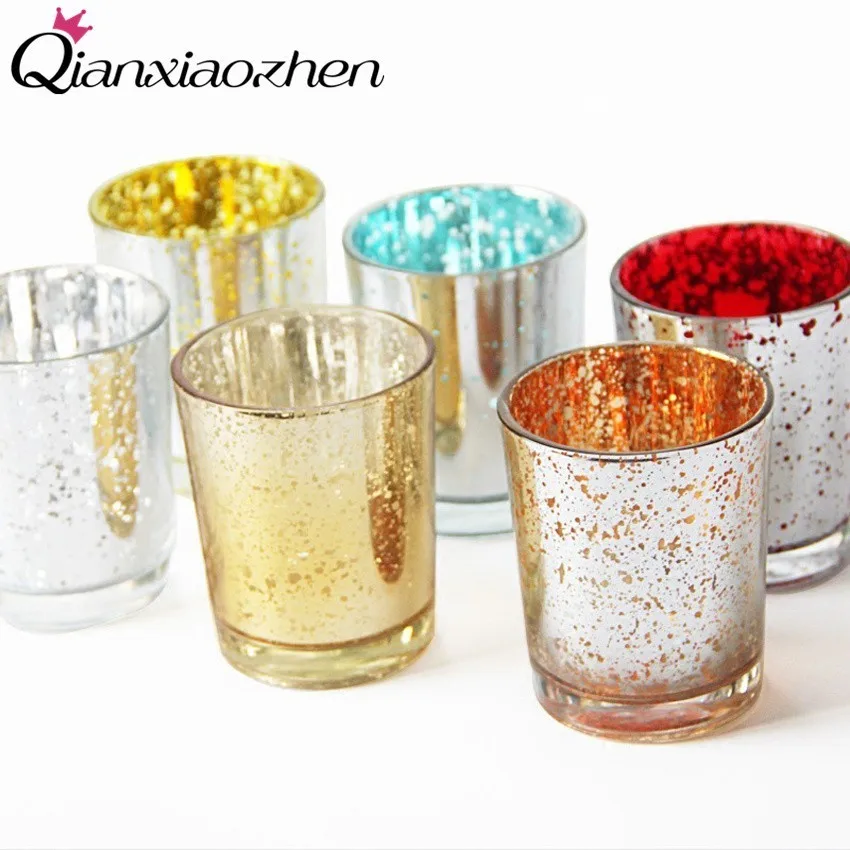 Qianxiaozhen 6 Pcs/set Glass Candle Holders Wedding Decorations Candles Home Decoration Candle Lantern
Qianxiaozhen 6 Pcs/set Glass Candle Holders Wedding Decorations Candles Home Decoration Candle Lantern
