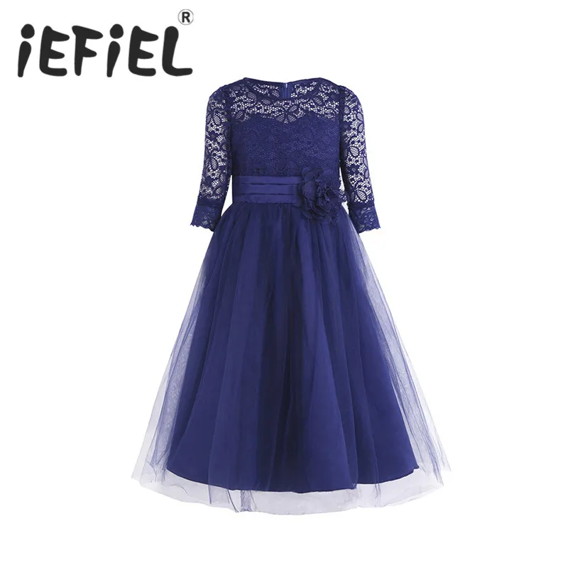 iEFiEL Kids Children Flower Girls Lace Mesh Half Sleeves Dress for Princess Pageant Wedding Bridesmaid Birthday Formal Party
iEFiEL Kids Children Flower Girls Lace Mesh Half Sleeves Dress for Princess Pageant Wedding Bridesmaid Birthday Formal Party