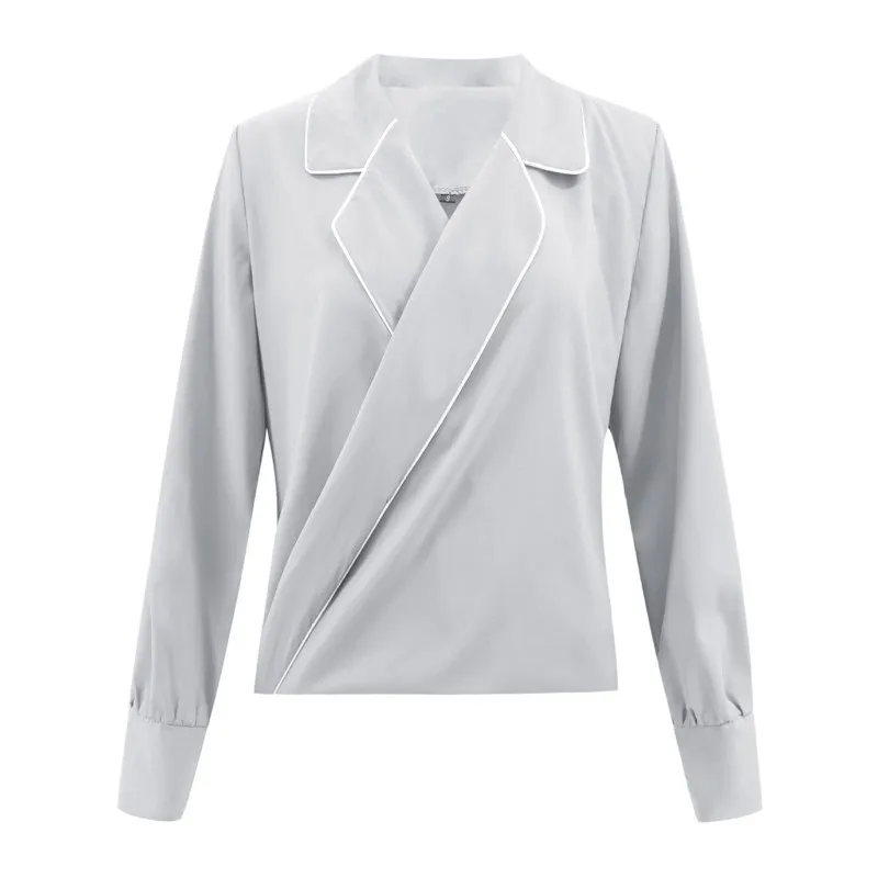 New 2020 Summer Women Blouse V-Neck Chiffon Long Sleeve Work Shirts Loose Office Tops Striped Blusas Feminina Plus Size okd861
New 2020 Summer Women Blouse V-Neck Chiffon Long Sleeve Work Shirts Loose Office Tops Striped Blusas Feminina Plus Size okd861
