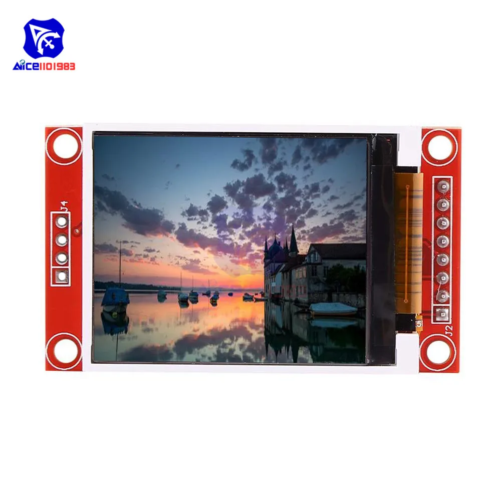 

1.8 inch TFT Full Color LCD Display Module 4 IO SPI Serial Interface Module 128x160 ST7735S for Arduino 51 AVR STM32 ARM