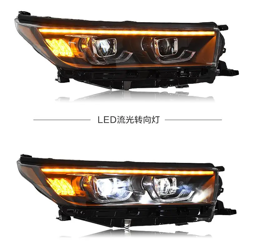 

Car Styling for Toyota Highlander Headlights 2018 Kluger DRL low beam High Beam LED Dynamic turn signal taillight