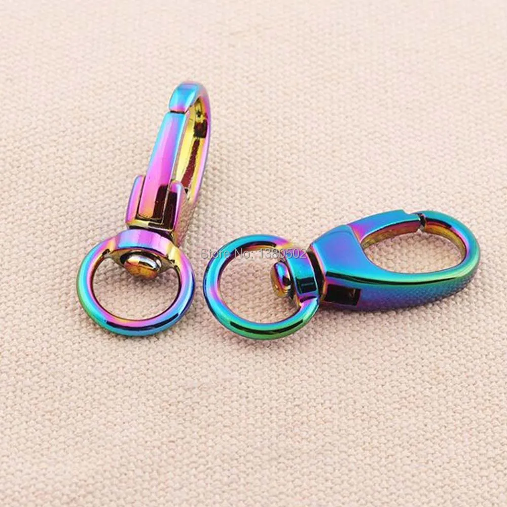 10pcs HOT Fashion Rainbow Color 39mm(1.5inch) metal swivel Snap Hooks buckles for DIY accessories
10pcs HOT Fashion Rainbow Color 39mm(1.5inch) metal swivel Snap Hooks buckles for DIY accessories