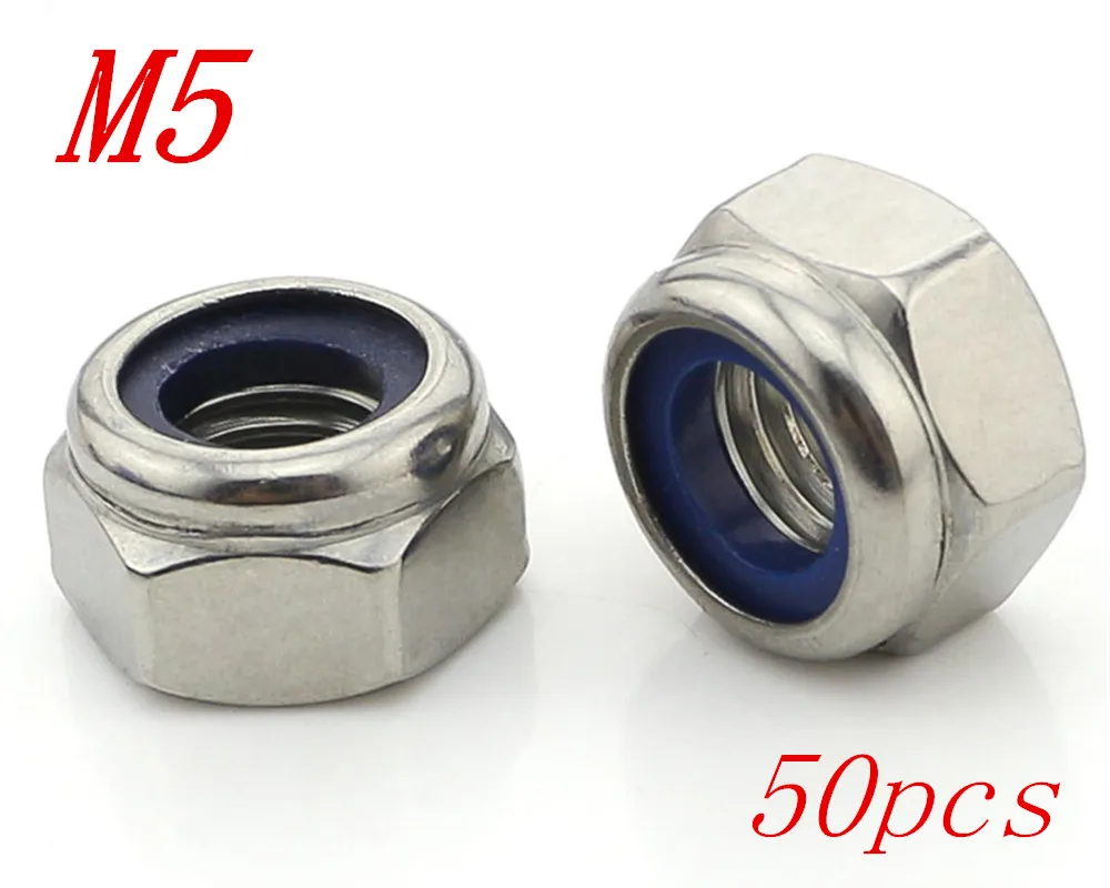 Метрические гайки M5 304 из нержавеющей стали с шестигранной головкой, нейлоновая вставка, стопорные гайки, 50 шт./лот, бесплатная доставка
Метрические гайки M5 304 из нержавеющей стали с шестигранной головкой, нейлоновая вставка, стопорные гайки, 50 шт./лот, бесплатная доставка