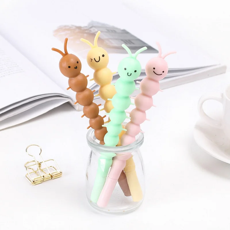 12 pcs/ box Soft Plastic Cute Caterpillar Black Ink Gel Pen Lovely Plastic Cartoon Pen Stationery Korean Creative Gift
12 pcs/ box Soft Plastic Cute Caterpillar Black Ink Gel Pen Lovely Plastic Cartoon Pen Stationery Korean Creative Gift