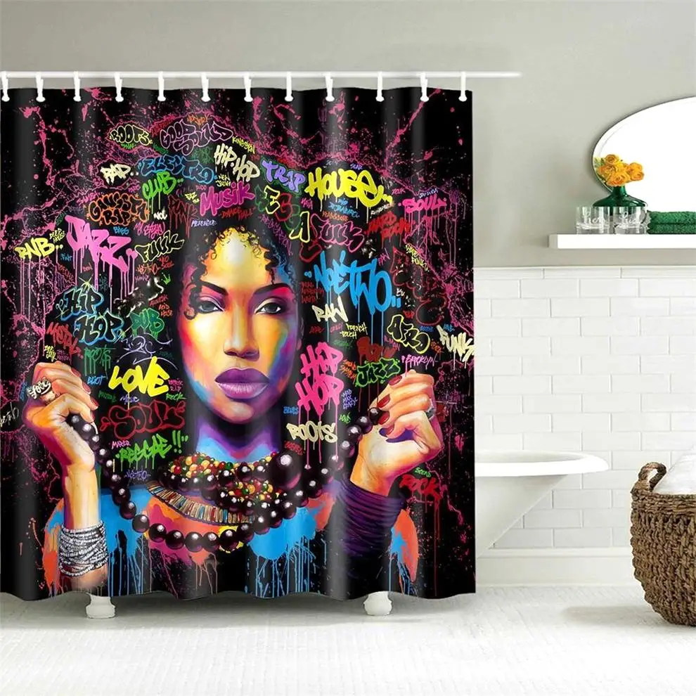 Dafield Black Girl Curtains African American Women Anti-Mildew Get Naked Afro With Hooks
Dafield Black Girl Curtains African American Women Anti-Mildew Get Naked Afro With Hooks