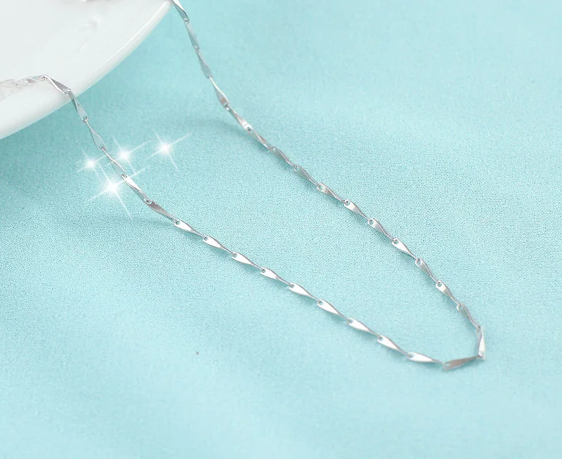 New arrival chain necklace for women wedding jewelry fashion white gold color Christmas gift dropshipping wholesale | Украшения и