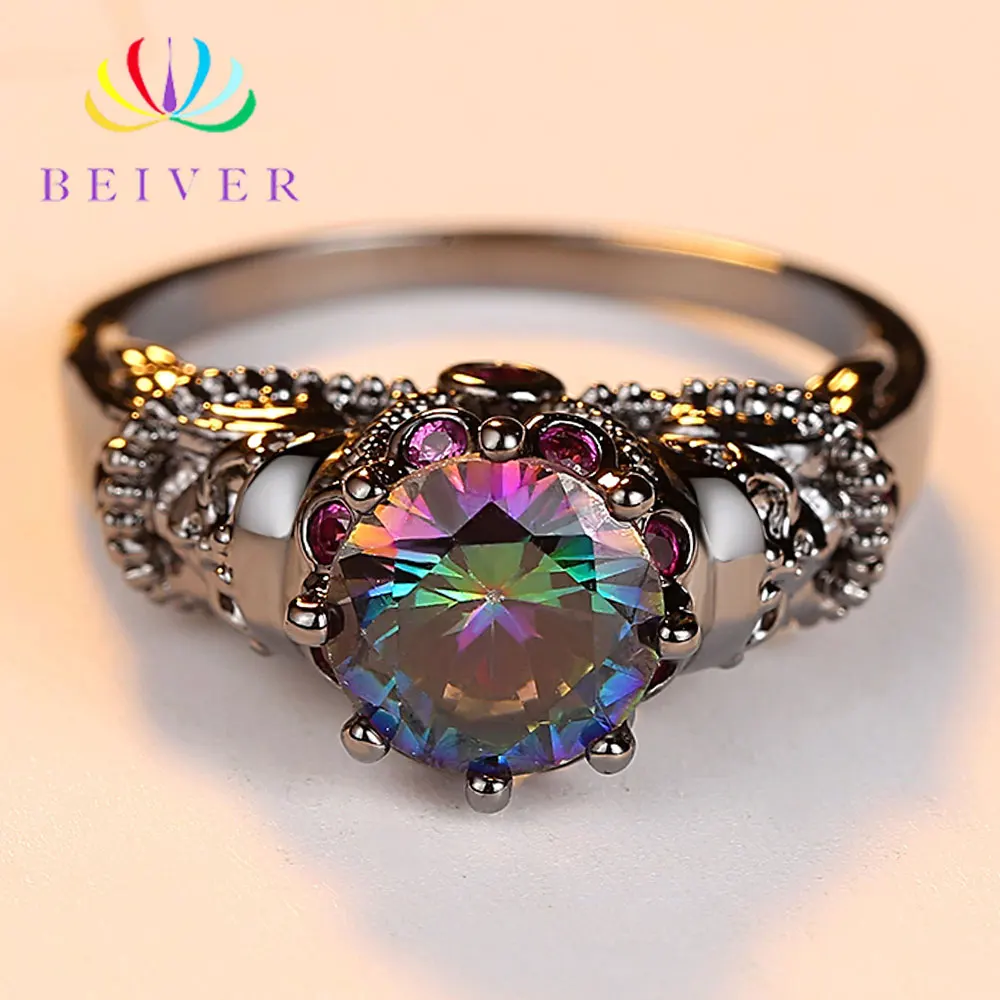 Beiver Cool Skull Rings for Women Black Gold Color Wedding Bands Rings 2 Colors Round Zircon Party Jewelry
Beiver Cool Skull Rings for Women Black Gold Color Wedding Bands Rings 2 Colors Round Zircon Party Jewelry