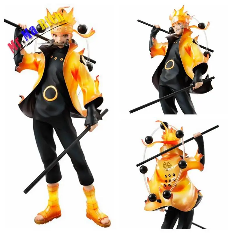 Naruto Shippuden G. e. m. Статуя Узумаки Наруто шесть дорожек фигурка сейджа японского