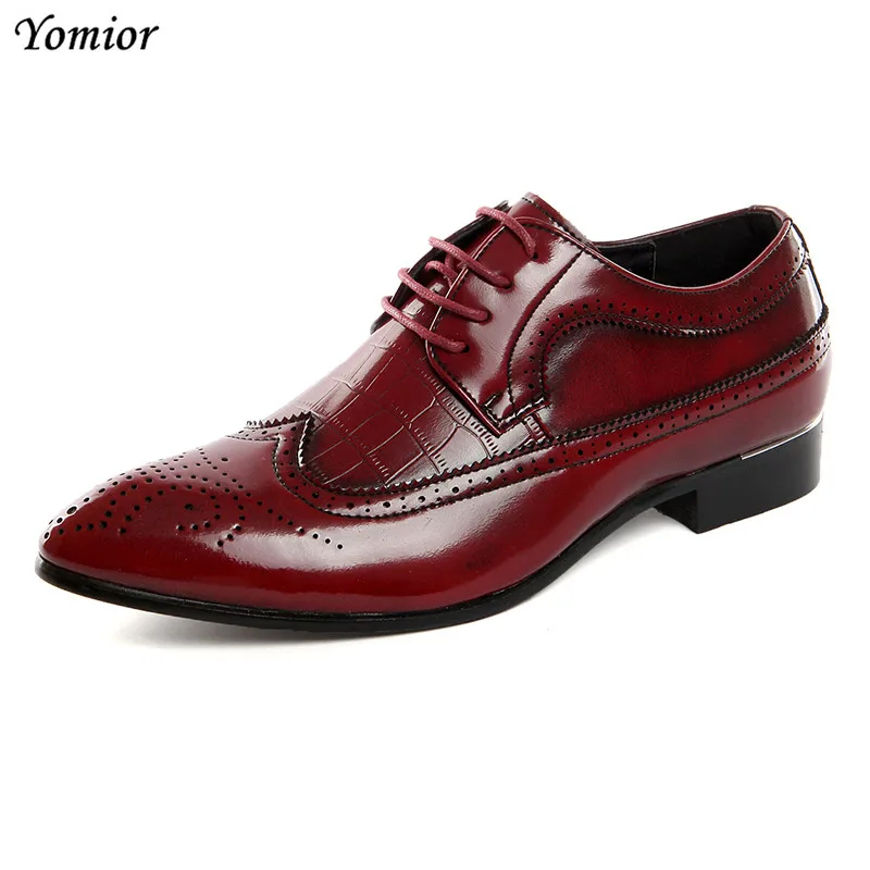Big Size 38-48 Fashion Leather Dress Shoes Men Casual Brogue Shoes Men Lace-Up Designer Luxury Brand Carved Wedding Office Shoes
Big Size 38-48 Fashion Leather Dress Shoes Men Casual Brogue Shoes Men Lace-Up Designer Luxury Brand Carved Wedding Office Shoes