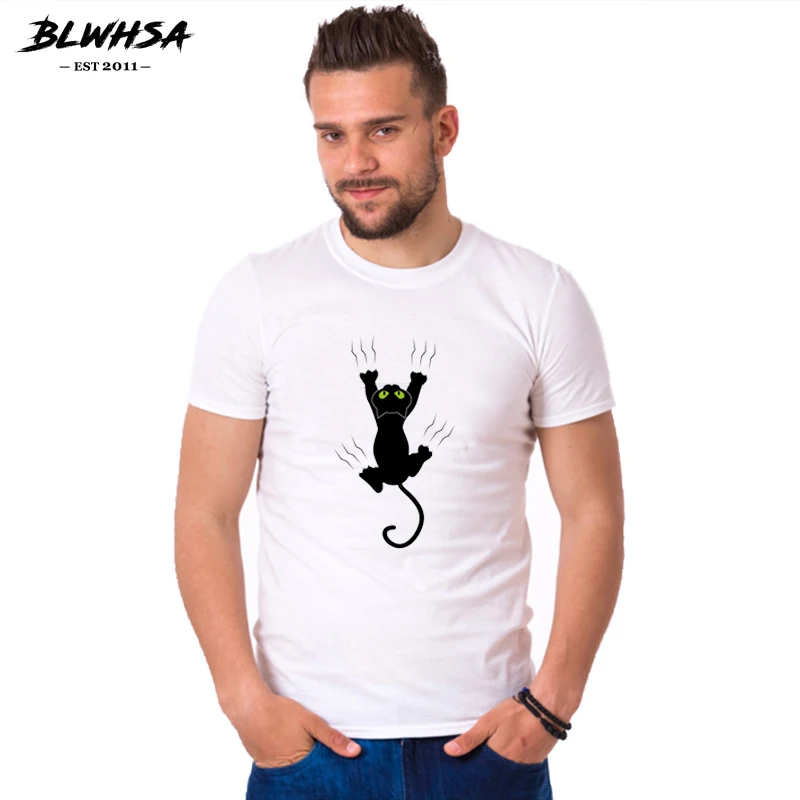 BLWHSA Animal T Shirts Cute Cats Printed Man's T-Shirt Casual Cotton O-neck White Tee Shirt Homme Summer Camisetas Hombre
BLWHSA Animal T Shirts Cute Cats Printed Man's T-Shirt Casual Cotton O-neck White Tee Shirt Homme Summer Camisetas Hombre
