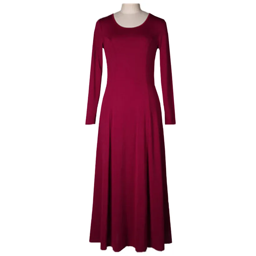 New Spring Autumn Fashion Women Maxi Dresses Female Vintage Slim Solid Long Dress Long Sleeve Elegant Big Swing Vestidos AB623
New Spring Autumn Fashion Women Maxi Dresses Female Vintage Slim Solid Long Dress Long Sleeve Elegant Big Swing Vestidos AB623