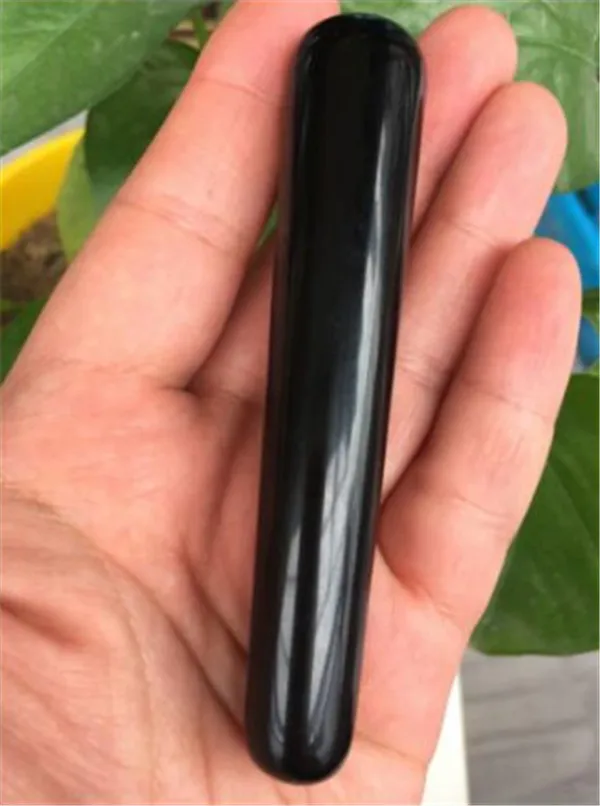 Natural obsidian crystal massage beauty bar, obsidian stick point, face massager
Natural obsidian crystal massage beauty bar, obsidian stick point, face massager
