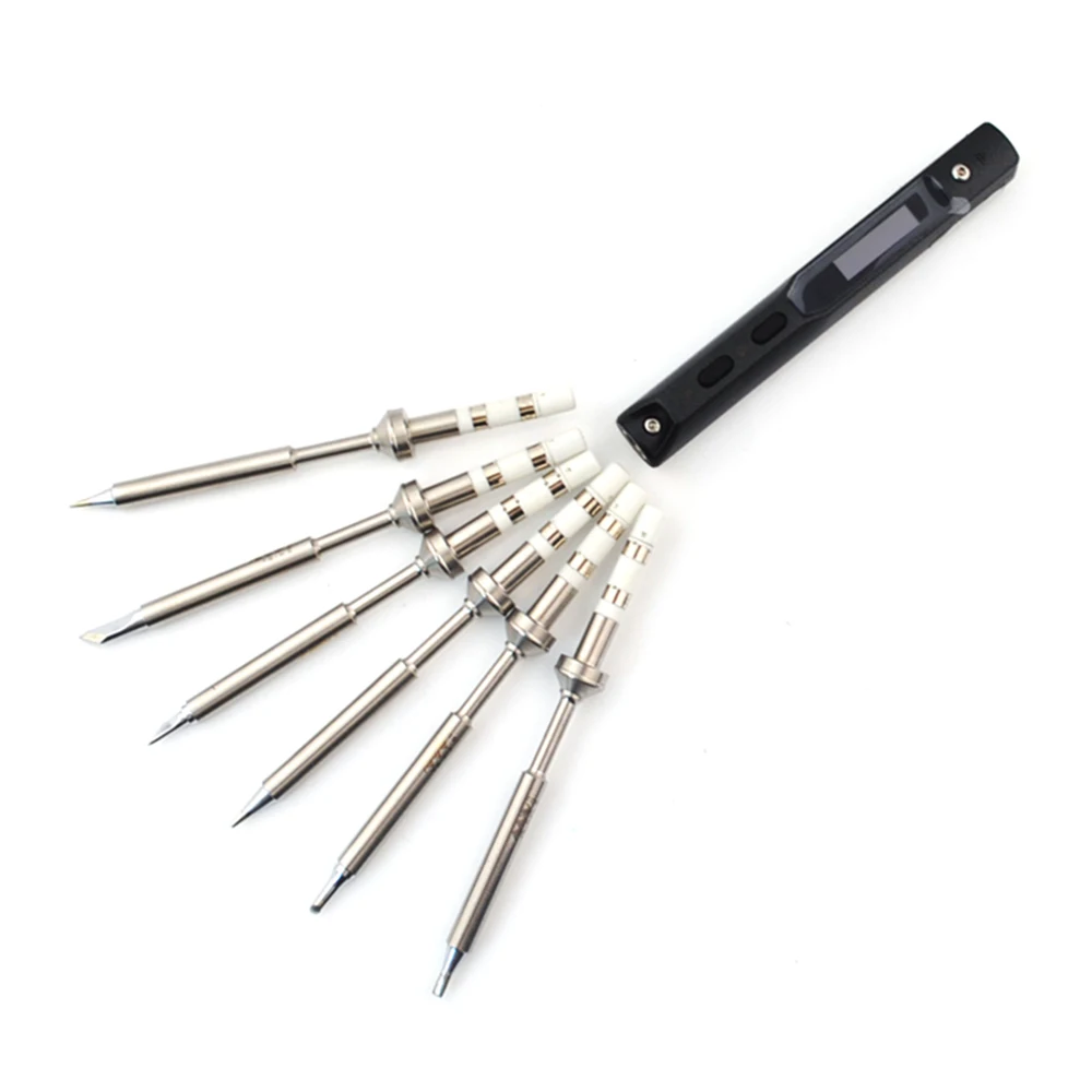6 pieces / TIP new soldering iron TS-100 set adjustable digital LCD display soldering iron soldering station ARM MCU
6 pieces / TIP new soldering iron TS-100 set adjustable digital LCD display soldering iron soldering station ARM MCU