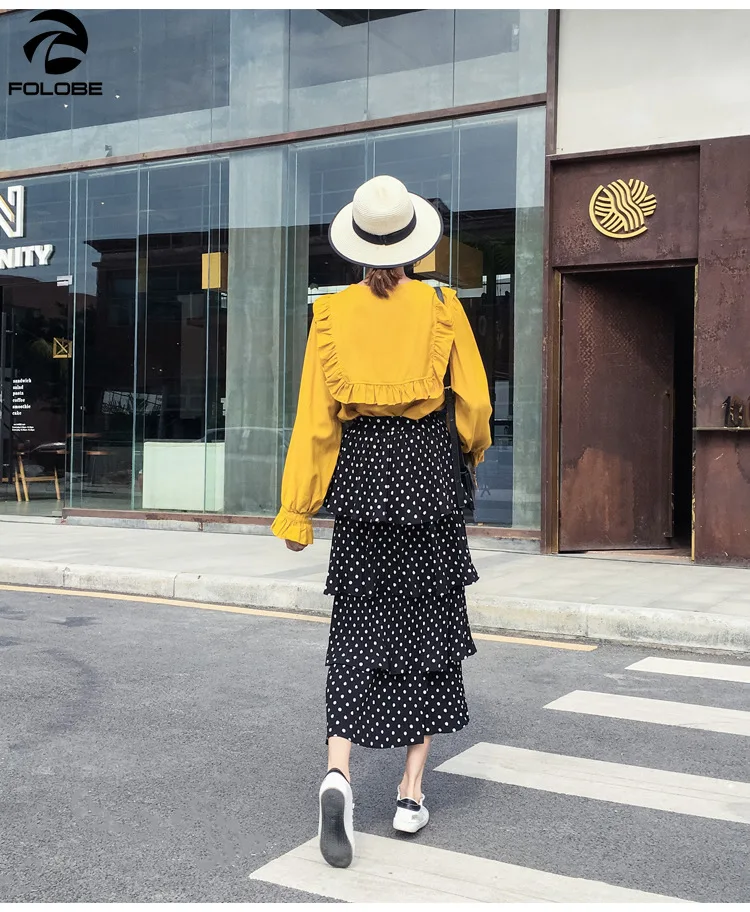 FOLOBE 2020 Spring Autumn High Waist Cake Polka Dot Skirts Multi-layers Mid-calf Princess Skirts Sweet Women's Clothing
FOLOBE 2020 Spring Autumn High Waist Cake Polka Dot Skirts Multi-layers Mid-calf Princess Skirts Sweet Women's Clothing