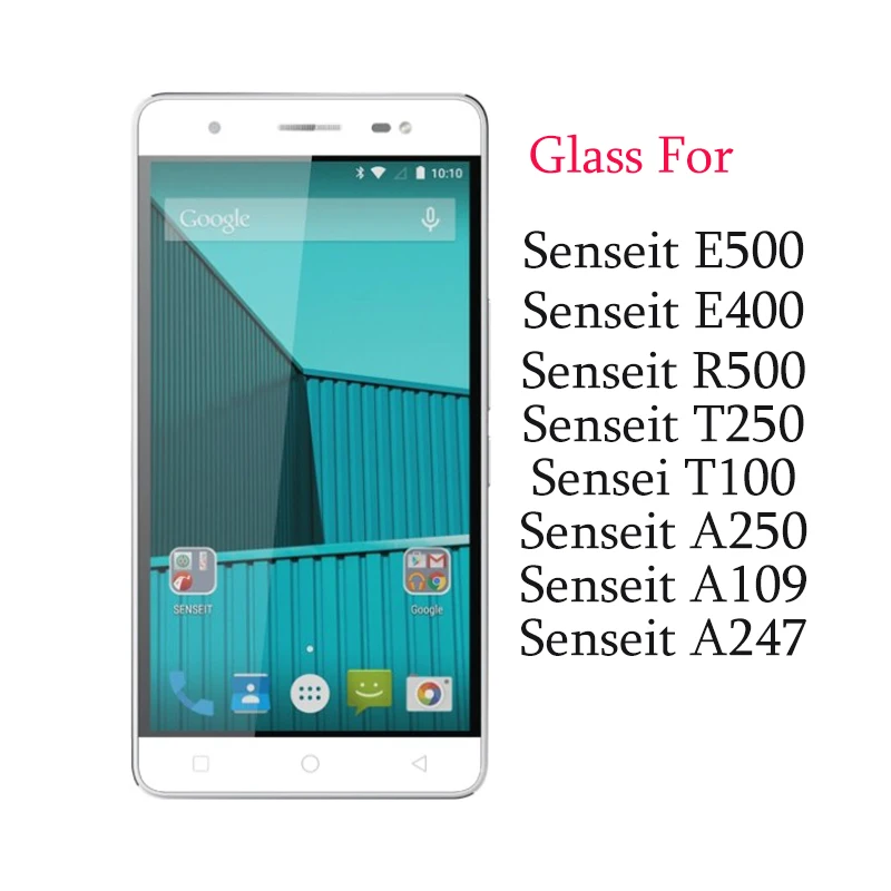 Закаленное стекло для Senseit E400 Защитное экрана E500 R500 T250 T100 A250 A109 A247 9H 2.5D|Защитные