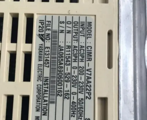 Inverter CIMR-V7AA22P2 2.2KW 220V , Used one , 90% appearance new , 3 months warranty , fastly shipping
Inverter CIMR-V7AA22P2 2.2KW 220V , Used one , 90% appearance new , 3 months warranty , fastly shipping