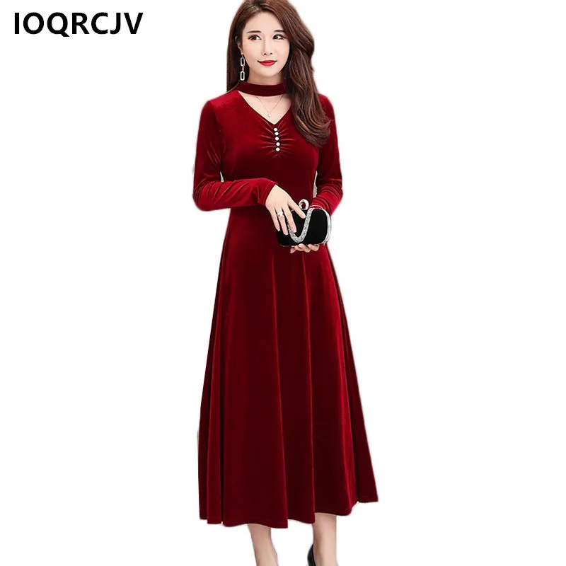 2019 Autumn Winter Women Gold Velvet Dress Casual Long Sleeve Maxi Dresses Loose Vintage Party Dress Vestidos Large Size 3XL K1
2019 Autumn Winter Women Gold Velvet Dress Casual Long Sleeve Maxi Dresses Loose Vintage Party Dress Vestidos Large Size 3XL K1