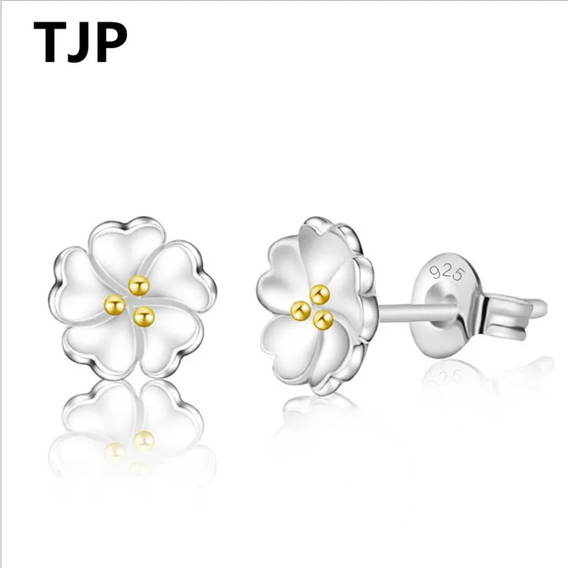 Cute Flower Silver Plated Stud Earrings For Women Party Jewelry Top Quality Female Flower Earring Girl Accessories Wholesale
Cute Flower Silver Plated Stud Earrings For Women Party Jewelry Top Quality Female Flower Earring Girl Accessories Wholesale