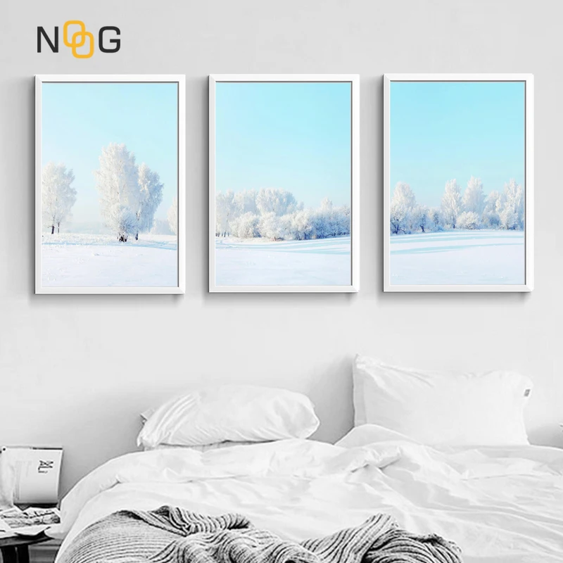 NOOG Nordic Style Landscape Poster Print White Snow Tree Wall Art Canvas Painting Wall Picture for Living room Home Decor
NOOG Nordic Style Landscape Poster Print White Snow Tree Wall Art Canvas Painting Wall Picture for Living room Home Decor