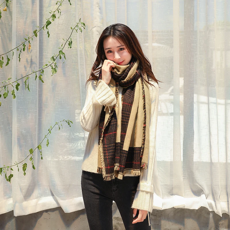 Classic Women's Scarves Designer Cashmere Plaid Scarf Good Quality Soft Warm Scarf Shawl Neckerchief Lady Wrap for All Season
Classic Women's Scarves Designer Cashmere Plaid Scarf Good Quality Soft Warm Scarf Shawl Neckerchief Lady Wrap for All Season