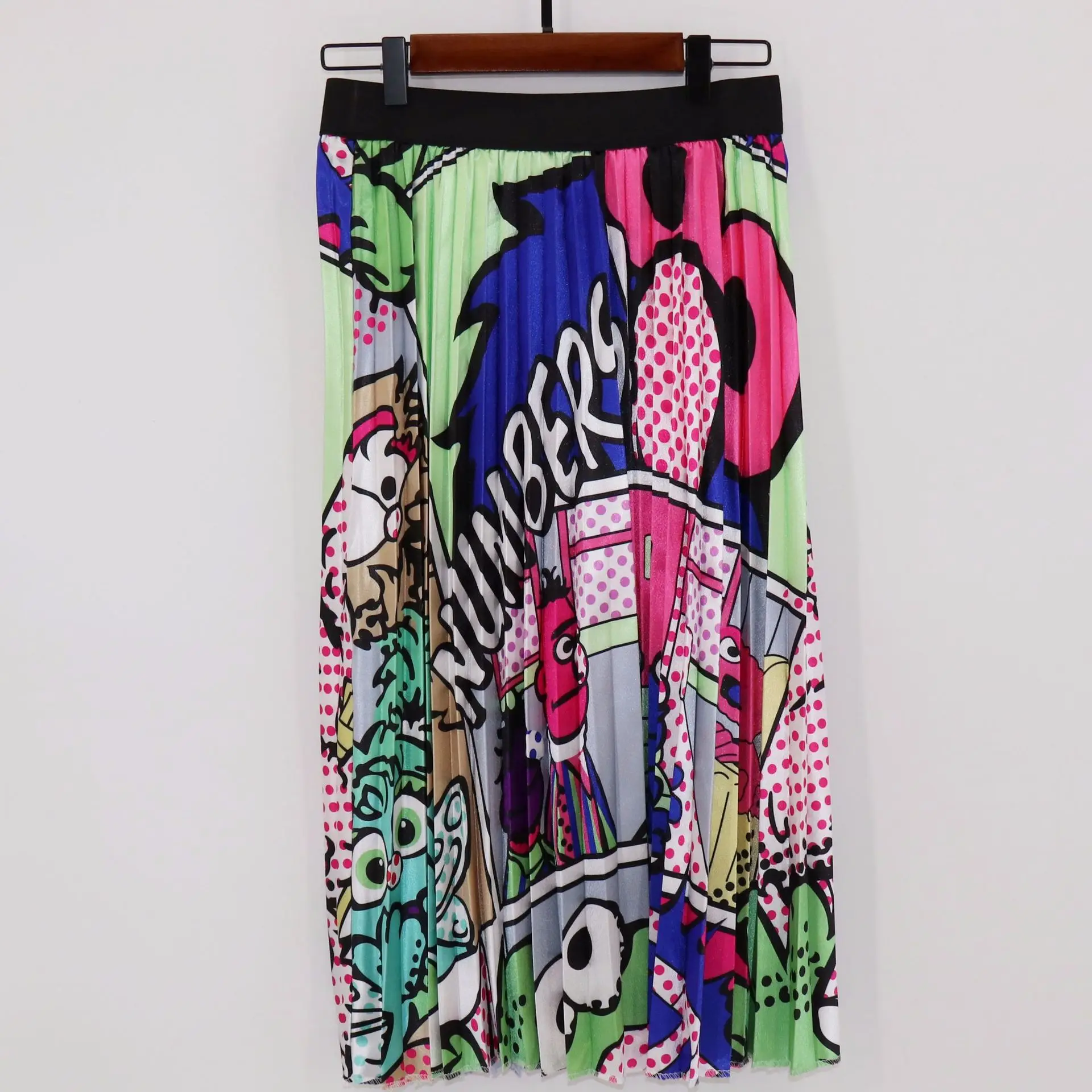 Cartoon Print Pleated Women Long Skirts High Waist A-line Elastic Skirt For Ladies Summer Casual Female High Quality Plus Size
Cartoon Print Pleated Women Long Skirts High Waist A-line Elastic Skirt For Ladies Summer Casual Female High Quality Plus Size