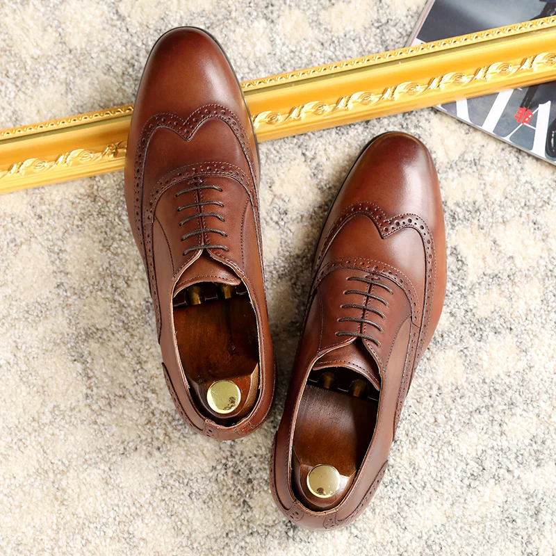 DESAI Brand Full Grain Genuine Leather Men Oxford Bullock Formal Men 39 s Dress Shoes Size 38-47
DESAI Brand Full Grain Genuine Leather Men Oxford Bullock Formal Men 39 s Dress Shoes Size 38-47