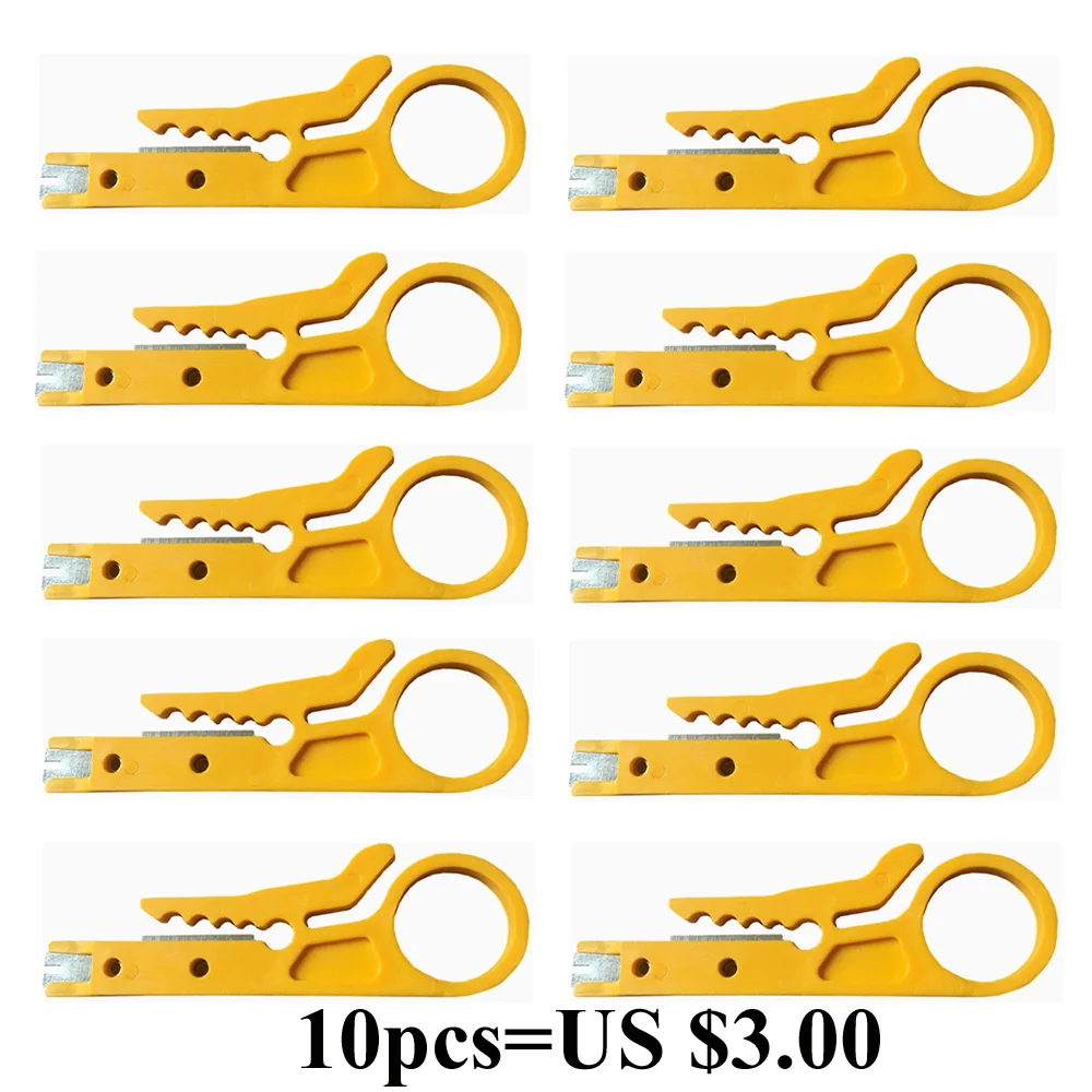 10PCS Portable Wire Stripper Knife Crimper Pliers Crimping Tool Cable Stripping Wire Cutter Pocket Multi tools
10PCS Portable Wire Stripper Knife Crimper Pliers Crimping Tool Cable Stripping Wire Cutter Pocket Multi tools