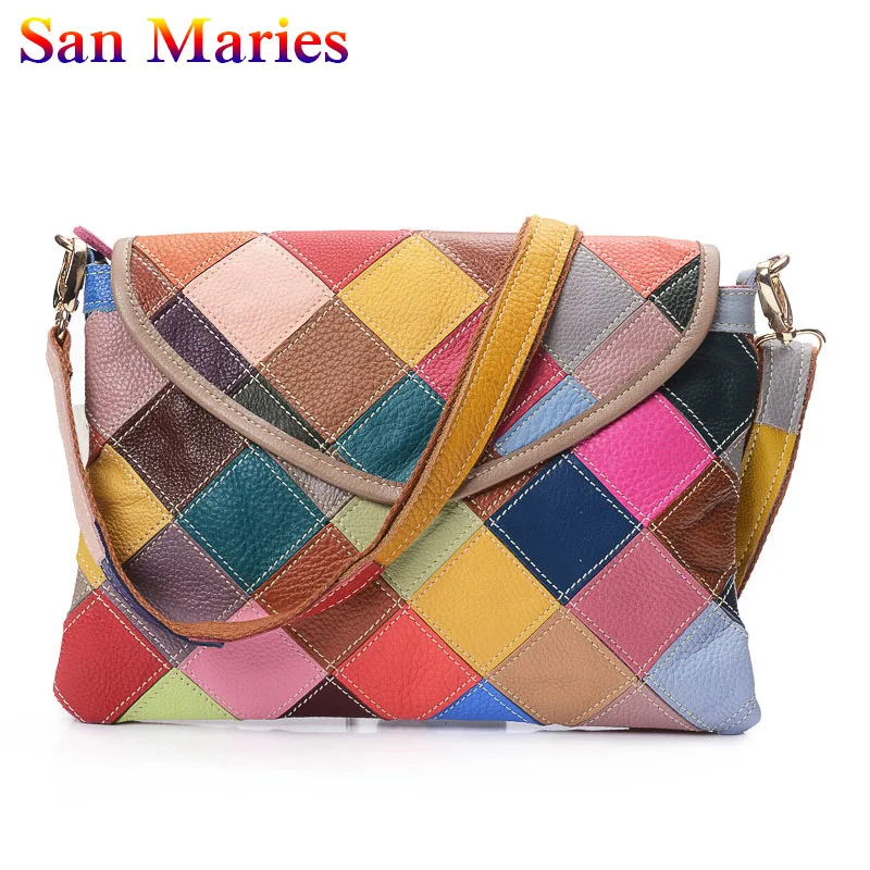 San Maries Patchwork Leather Handbag Cowhide Crossbody Bags for Women 2022 Casual Shoulder Bags
San Maries Patchwork Leather Handbag Cowhide Crossbody Bags for Women 2022 Casual Shoulder Bags