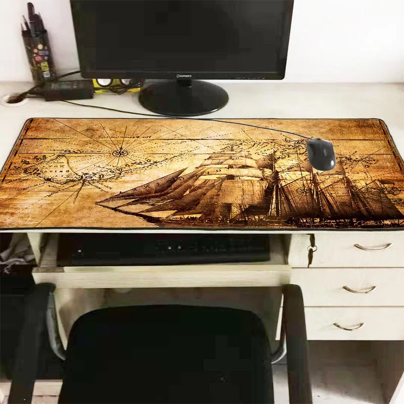 Mairuige Old ship with Map Large Gaming Mouse Pad Gamer Lock Edge Keyboard Mouse Mat Gaming Desk Mousepad for CS GO Dota Game
Mairuige Old ship with Map Large Gaming Mouse Pad Gamer Lock Edge Keyboard Mouse Mat Gaming Desk Mousepad for CS GO Dota Game