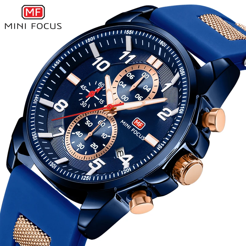 MINI FOCUS Men Watch Top Luxury Brand Men Sports Watches Men's Quartz Military Analog Watch Fashion Rubber Strap Clock Relogios
MINI FOCUS Men Watch Top Luxury Brand Men Sports Watches Men's Quartz Military Analog Watch Fashion Rubber Strap Clock Relogios