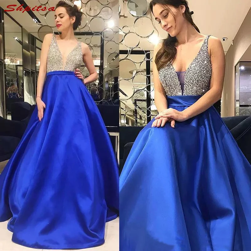 Royal Blue Long Mother of the Bride Dresses for Weddings Plus Size Beaded A Line Evening Gowns Groom Godmother 2018
Royal Blue Long Mother of the Bride Dresses for Weddings Plus Size Beaded A Line Evening Gowns Groom Godmother 2018