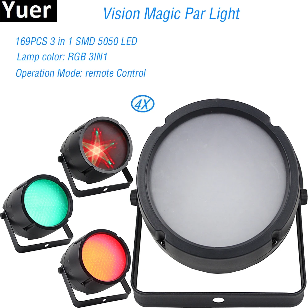 4Pcs/Lot High quality Vision Magic LED Par Light LED DMX Stage Lighting Effect DMX512 Master-Slave Led Flat For DJ Disco Party
4Pcs/Lot High quality Vision Magic LED Par Light LED DMX Stage Lighting Effect DMX512 Master-Slave Led Flat For DJ Disco Party