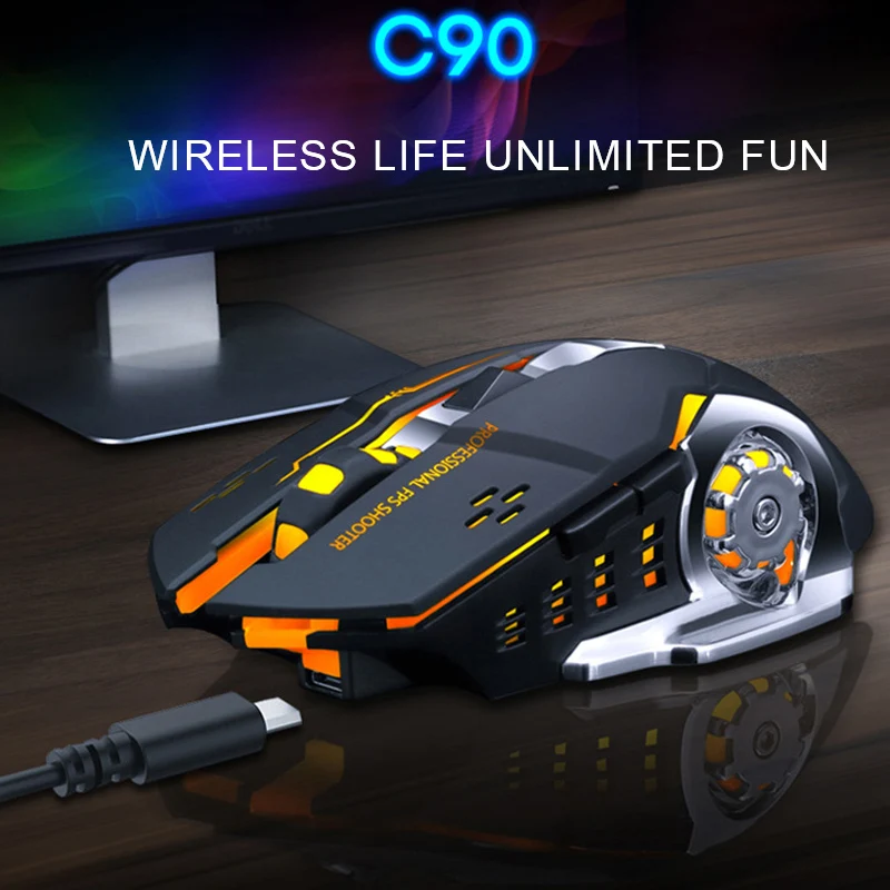 Ergonomics 2.4G Gaming Mouse Wireless Mause For Gamer Mice 6 Keys 1600Dpi USB Wireless Mouse For Desktop PC Gaming Dropshipping
Ergonomics 2.4G Gaming Mouse Wireless Mause For Gamer Mice 6 Keys 1600Dpi USB Wireless Mouse For Desktop PC Gaming Dropshipping