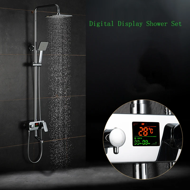 Digital Display Shower Faucet. Water Powered Digital Display Shower Set,No Need Battery.8 Inch Rain Shower Head Tub Mixer Faucet
Digital Display Shower Faucet. Water Powered Digital Display Shower Set,No Need Battery.8 Inch Rain Shower Head Tub Mixer Faucet