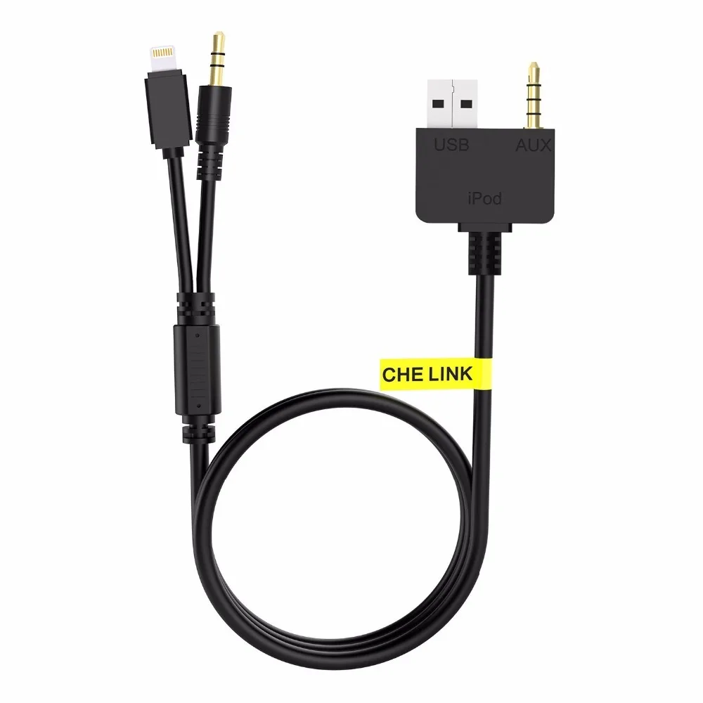 Кабель зарядный CHELINK 3,5 мм с музыкальным интерфейсом AUX USB для KIA Hyundai, подходит для Iphone 6S/6/6Plus/5S/5/5C/iPod & iPad
Кабель зарядный CHELINK 3,5 мм с музыкальным интерфейсом AUX USB для KIA Hyundai, подходит для Iphone 6S/6/6Plus/5S/5/5C/iPod & iPad