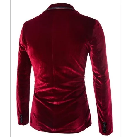 2020 Mens Slim Fit Velvet Blazer Hombre Burgundy Purple Black Corduroy Suit Jacket For Men Fashion Party Blazer Man Casual Coat
2020 Mens Slim Fit Velvet Blazer Hombre Burgundy Purple Black Corduroy Suit Jacket For Men Fashion Party Blazer Man Casual Coat