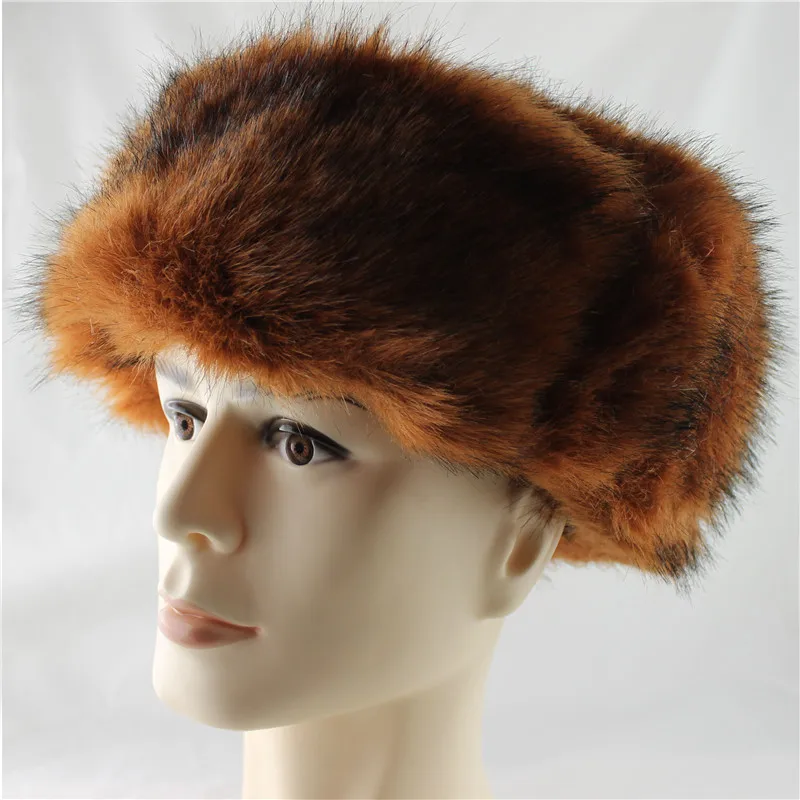 CAMOLAND 2018 Mens Winter Fur Trapper Trooper Hat Bomber with Ear Flaps Warm Russian Ushanka Skiing Hunting Hats for Men | Аксессуары