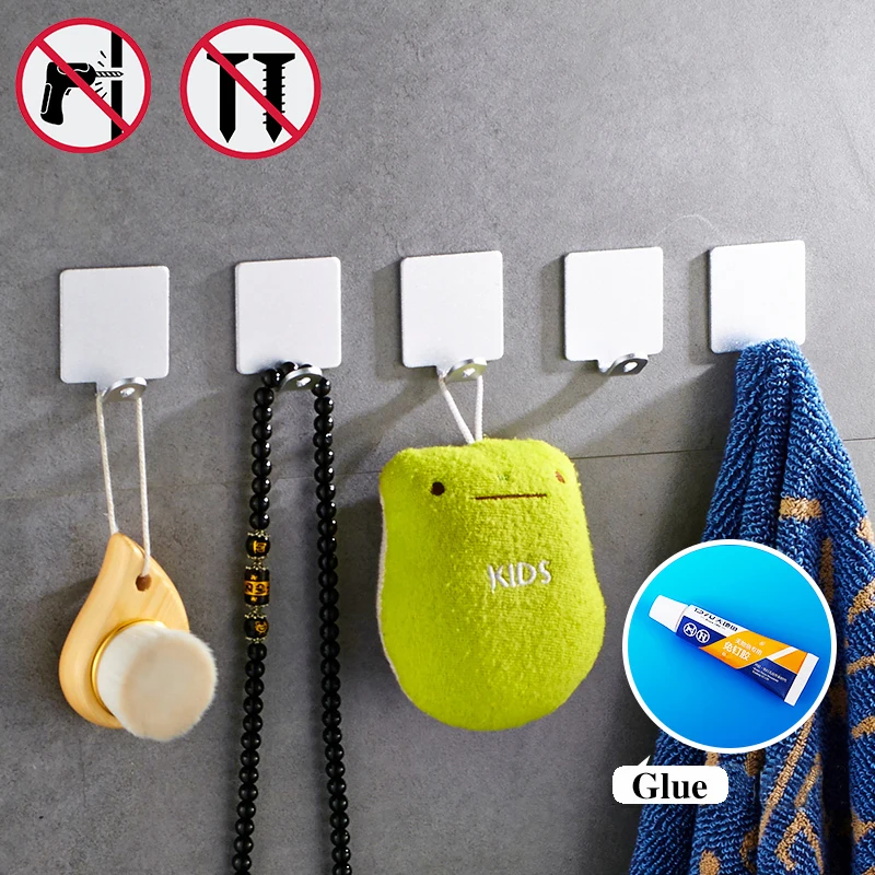 Nail free 1 set 5 pcs Wholesale Robe hook Wall hook Kitchen hook Bathroom Accessories clothes hook
Nail free 1 set 5 pcs Wholesale Robe hook Wall hook Kitchen hook Bathroom Accessories clothes hook