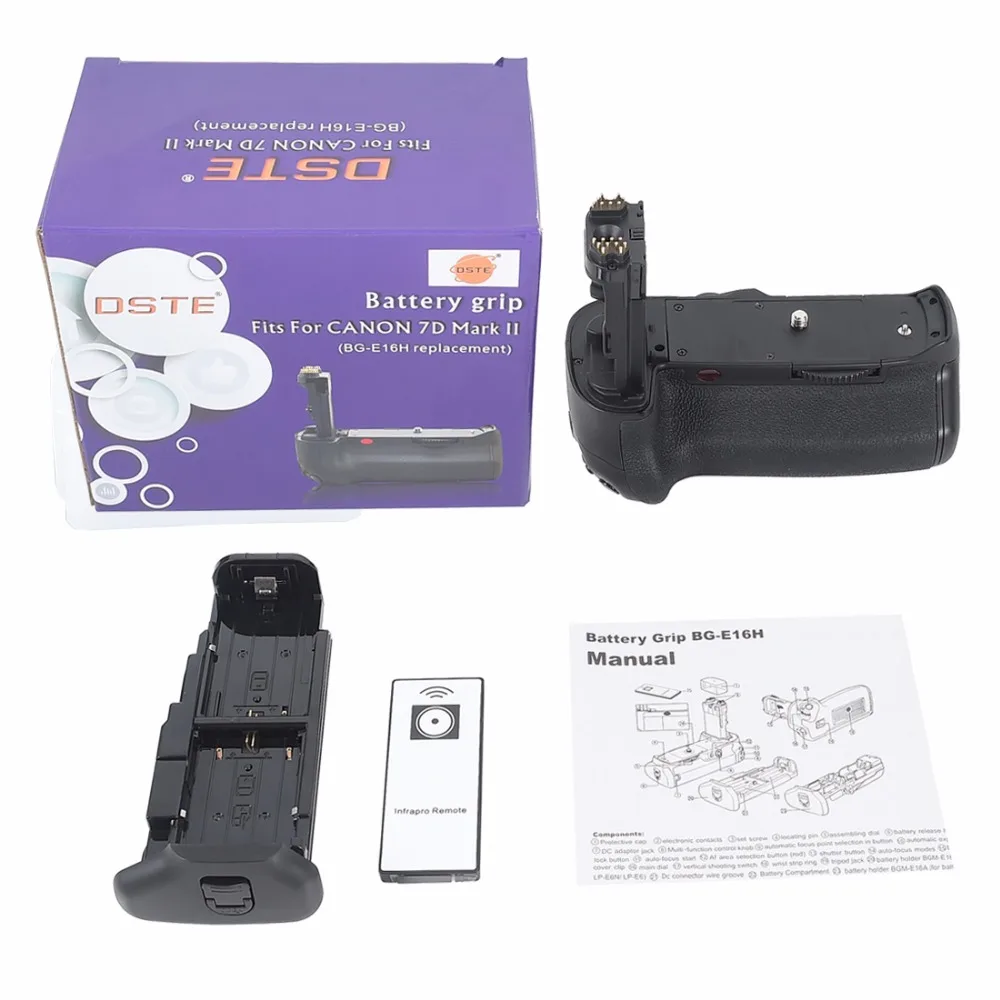 Рукоятка аккумулятора DSTE для камеры Canon 7D MARK II DSLR|battery grip|grip for canonbattery grip canon |