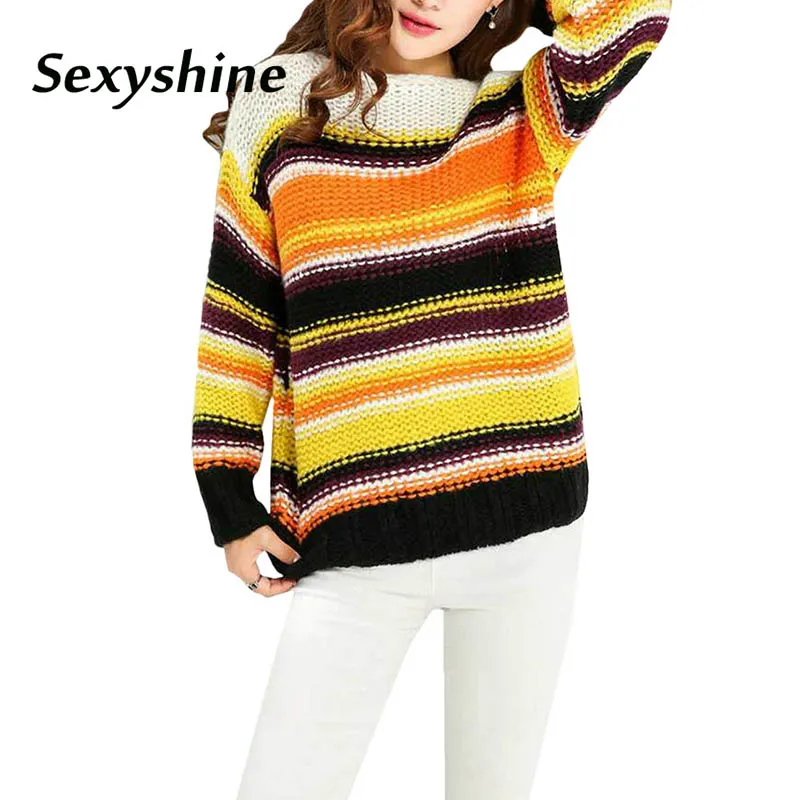 Rainbow striped sweaters women befree loose casual korean fashion style 2018 autumn fall winter streetwear knitting pullover top
Rainbow striped sweaters women befree loose casual korean fashion style 2018 autumn fall winter streetwear knitting pullover top